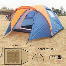 Load image into Gallery viewer, Tent tourist 3-4person camping tent
