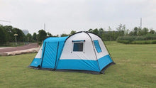 Load image into Gallery viewer, Tent 4 seater camping steel double layer tourist tent