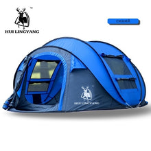 Load image into Gallery viewer, HUI LINGYANG Tent outdoor automatic Tents throwing pop up waterproof camping hiking tent waterproof large family tents