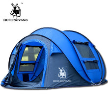Load image into Gallery viewer, HUI LINGYANG Tent outdoor automatic Tents throwing pop up waterproof camping hiking tent waterproof large family tents
