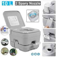 Load image into Gallery viewer, 20L Outdoor Portable Camping Toilet Caravan Travel Camp Boating Fishing Flush
