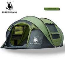 Load image into Gallery viewer, HUI LINGYANG Tent outdoor automatic Tents throwing pop up waterproof camping hiking tent waterproof large family tents

